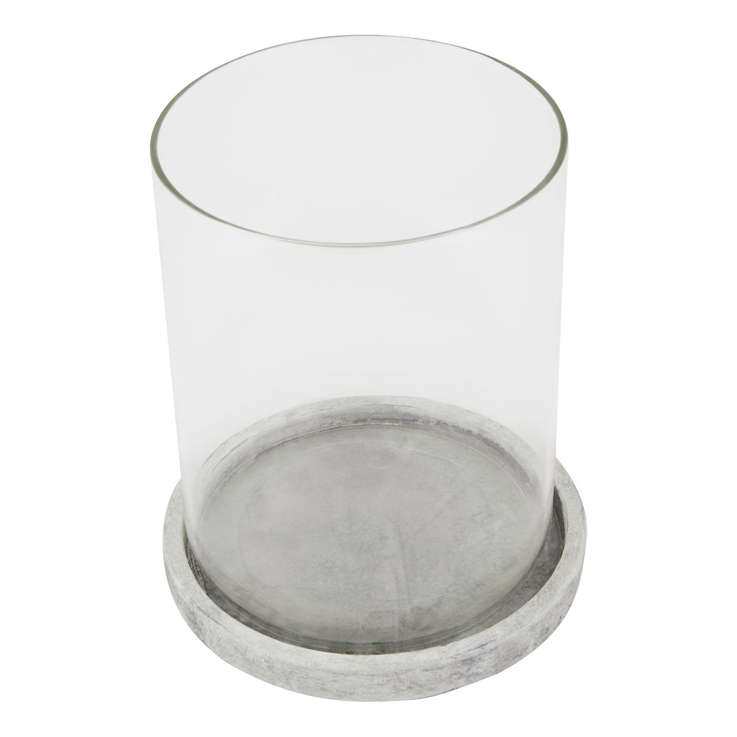 Athena Stone Large Hurricane Lantern - Candle Holders from the Quanta Home collection.