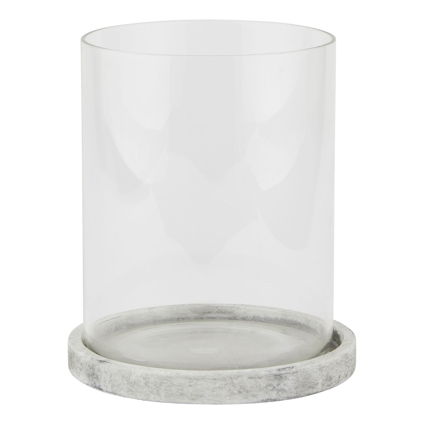 Athena Stone Large Hurricane Lantern - Candle Holders from the Quanta Home collection.