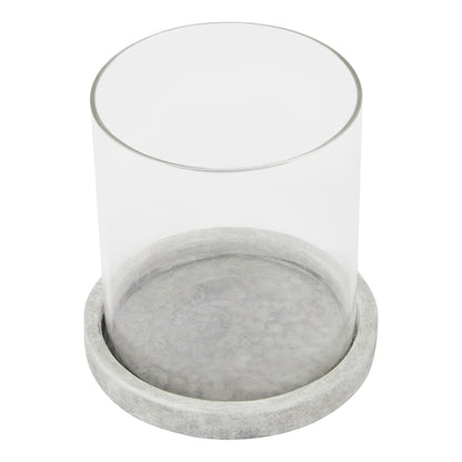 Athena Stone Hurricane Lantern - Candle Holders from the Quanta Home collection.