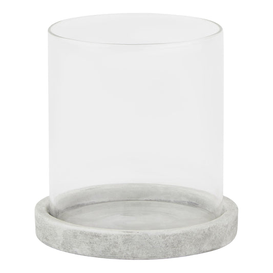 Athena Stone Hurricane Lantern - Candle Holders from the Quanta Home collection.