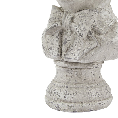 Stone Effect Tuxedo Hare Ornament - Ornaments from the Quanta Home collection.
