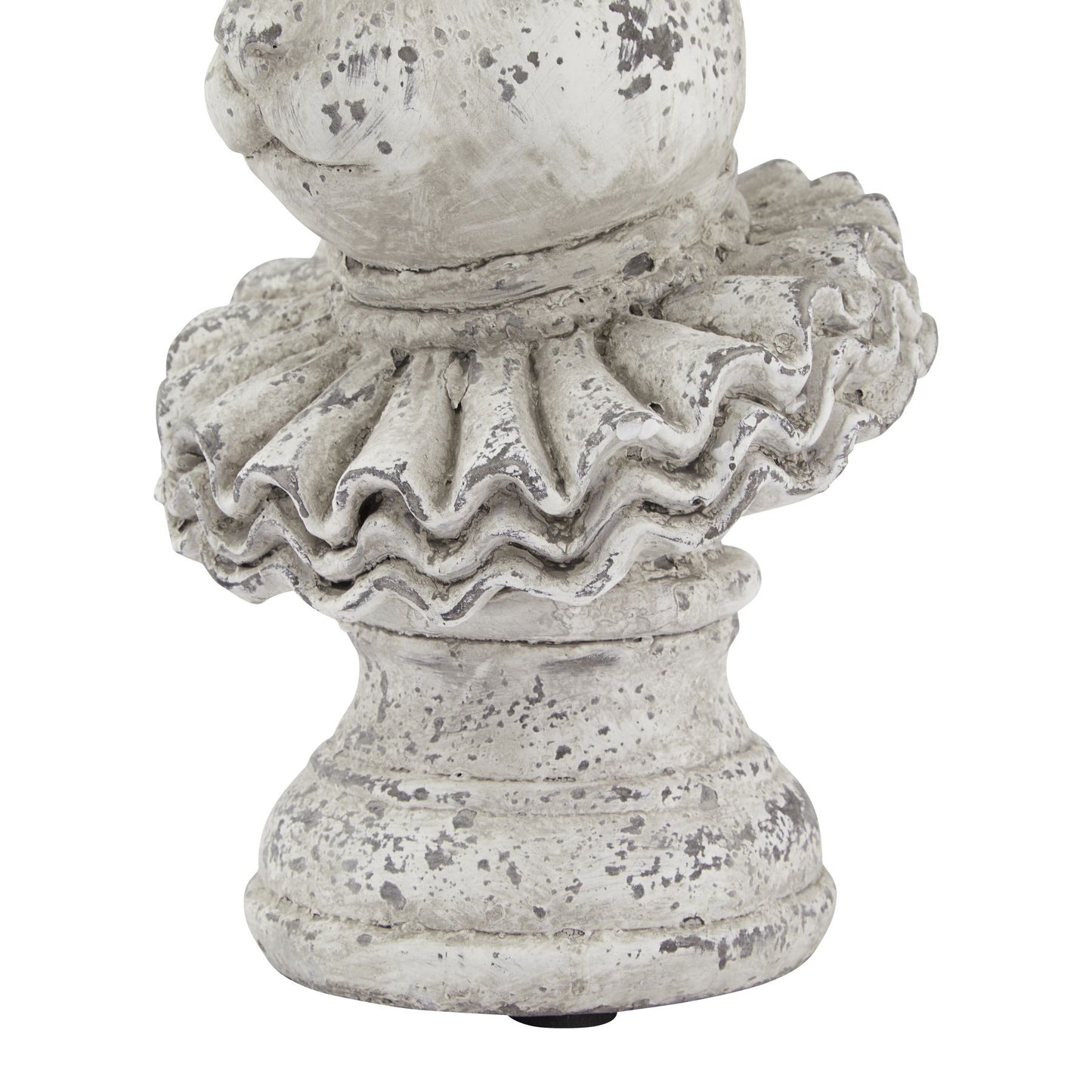 Stone Effect Ruffle Hare Ornament - Ornaments from the Quanta Home collection.