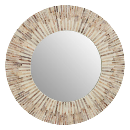 Pelara Natural Shell Round Wall Mirror