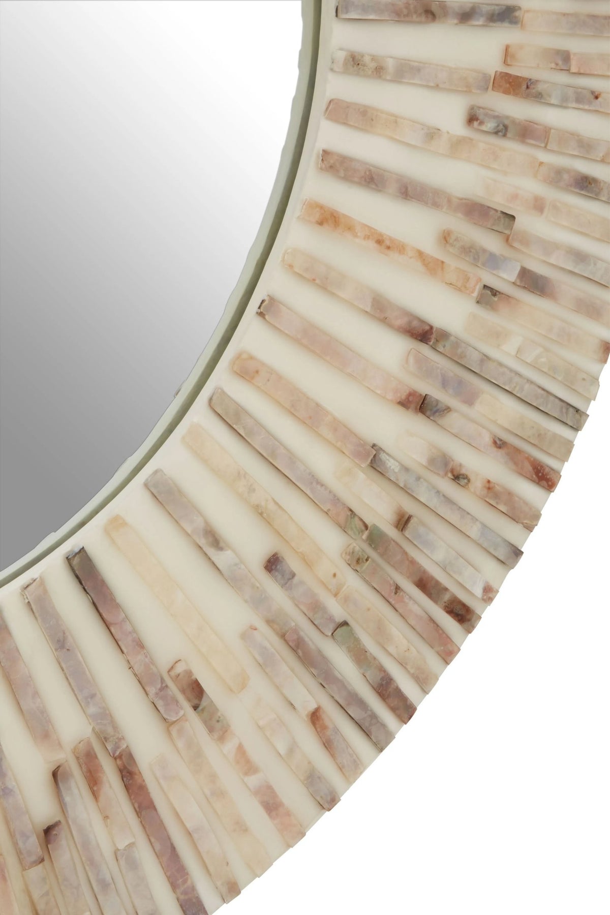 Pelara Natural Shell Round Wall Mirror