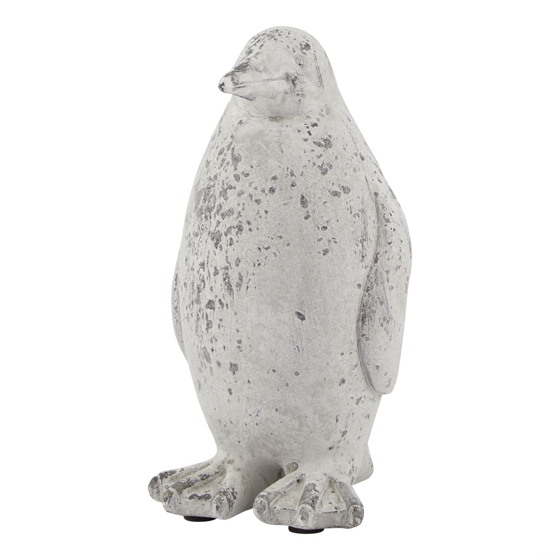 Small Grey Stone Effect Penguin Statue - Christmas Room Decorations from the Quanta Home collection.
