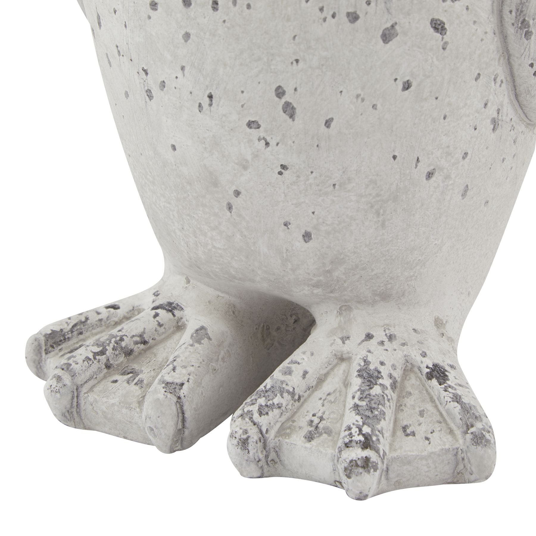 Medium Grey Stone Effect Penguin Statue - Christmas Room Decorations from the Quanta Home collection.