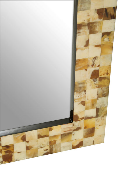 Nacre Cream Mother of Pearl Wall Mirror