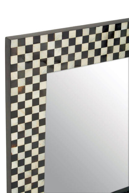 Nacre Mother Of Pearl Square Wall Mirror