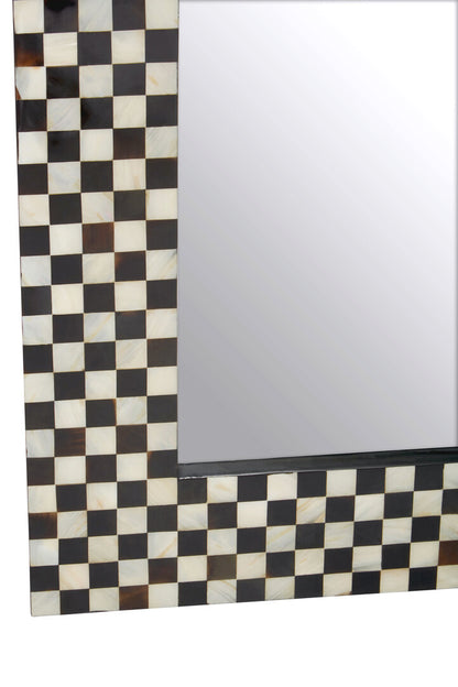 Nacre Mother Of Pearl Square Wall Mirror