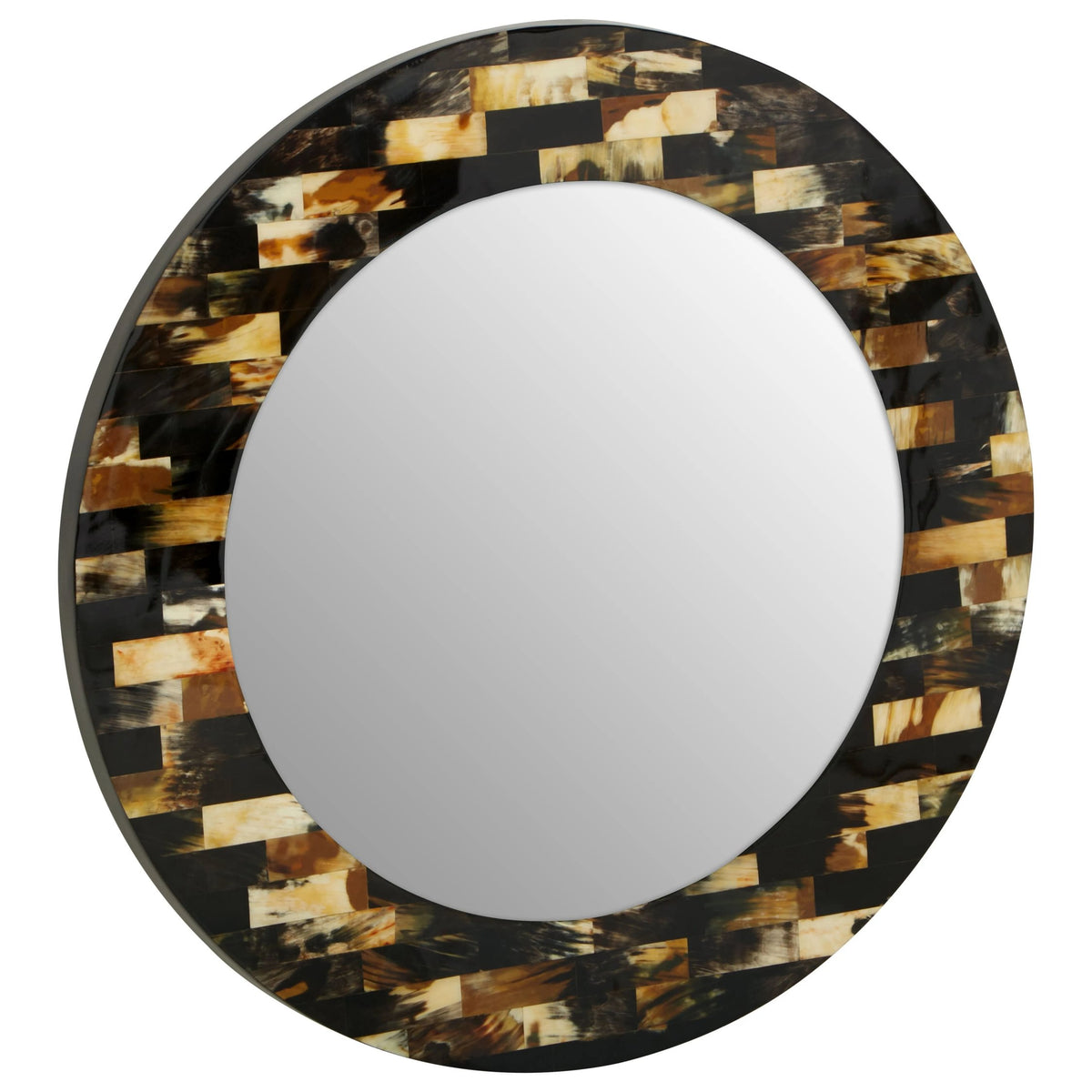 Nacre Mother Of Pearl Brown Wall Mirror