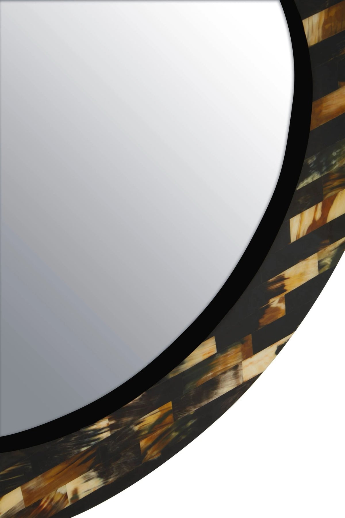 Nacre Mother Of Pearl Brown Wall Mirror