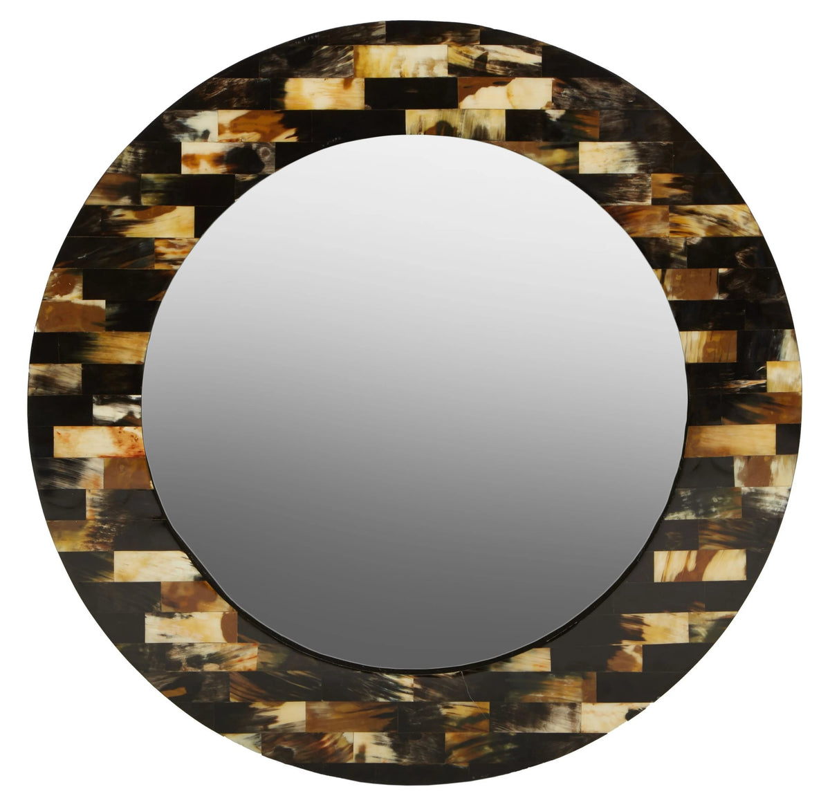 Nacre Mother Of Pearl Brown Wall Mirror