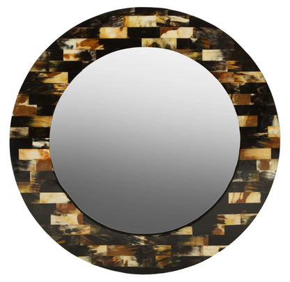 Nacre Mother Of Pearl Brown Wall Mirror