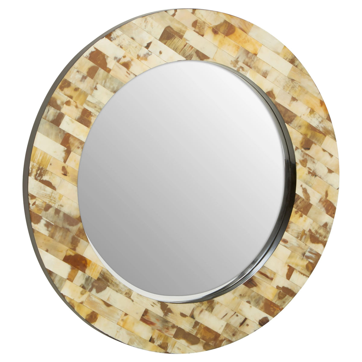Nacre Round Cream Mother of Pearl Wall Mirror