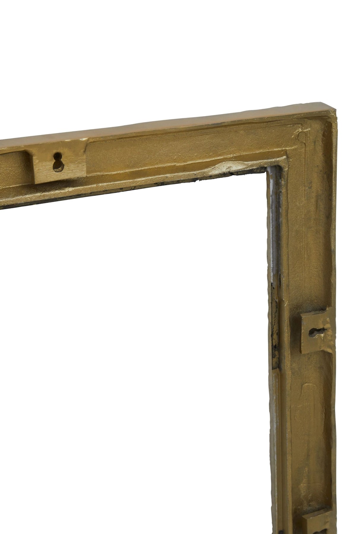 Aureon Textured Gold Finish Rectangular Wall Mirror