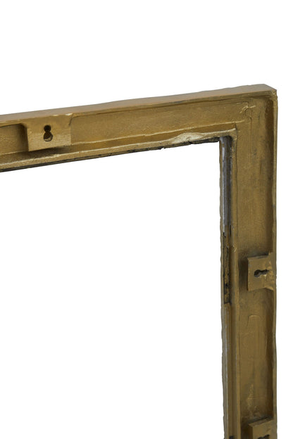 Aureon Textured Gold Finish Rectangular Wall Mirror