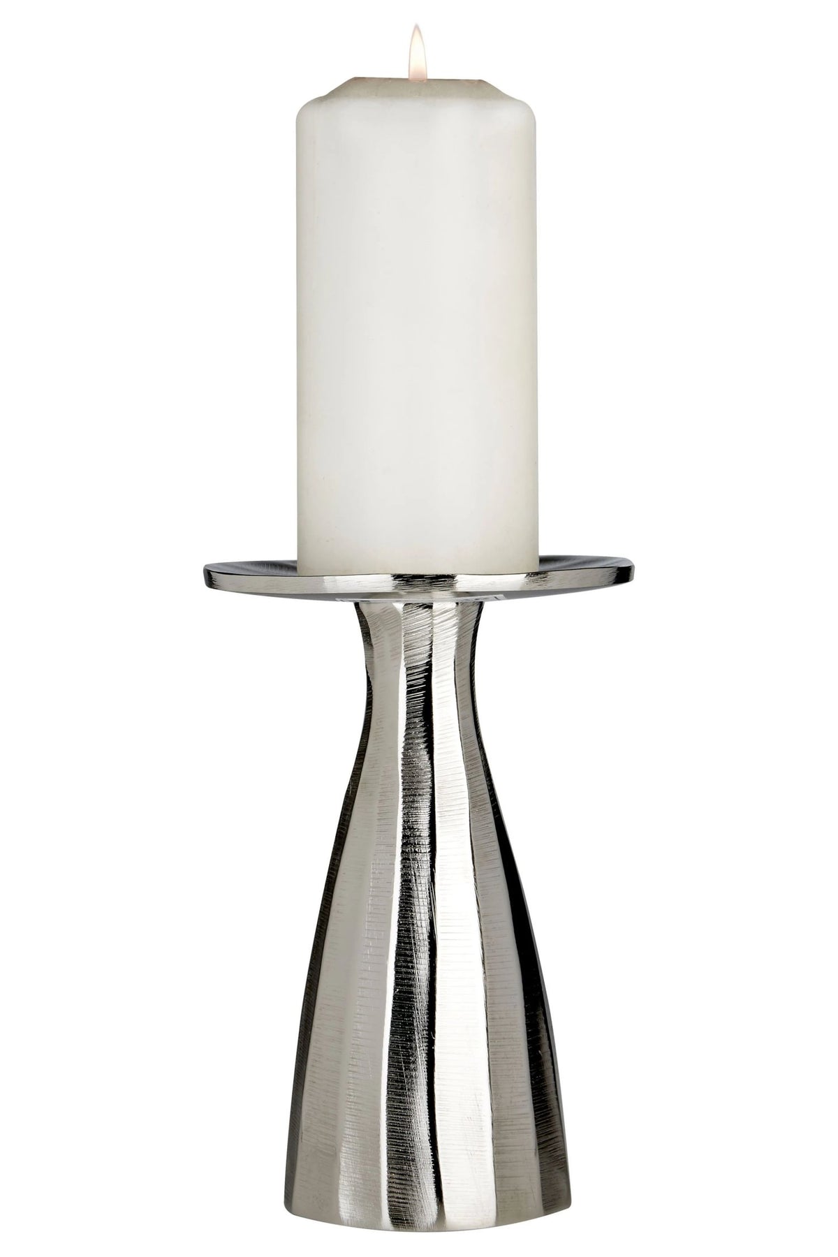 Chelsea Townhouse Small Silver Candle Holder