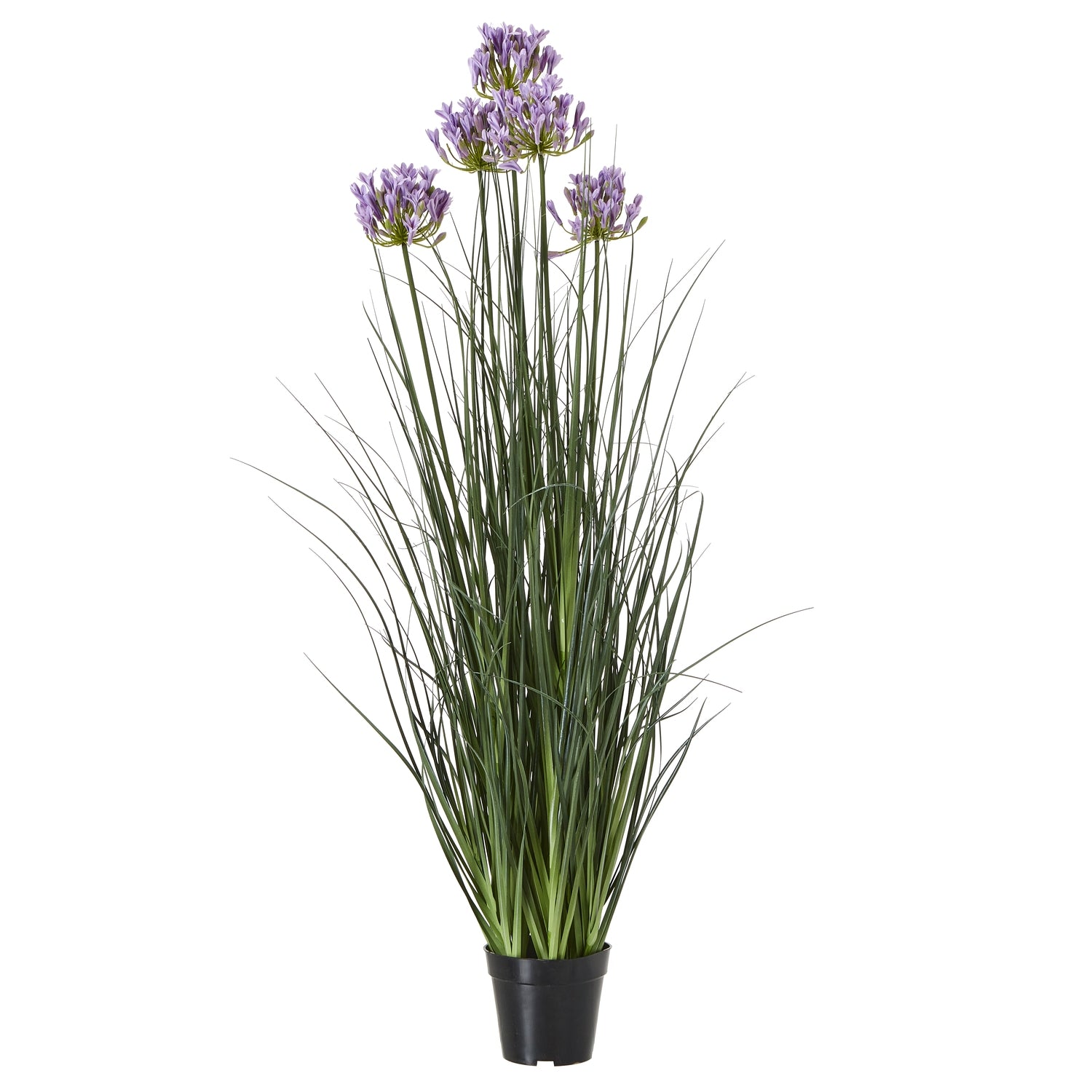 Large Purple Agapanthus Plant In Pot - All Artificial Potted Plants from the Quanta Home collection.