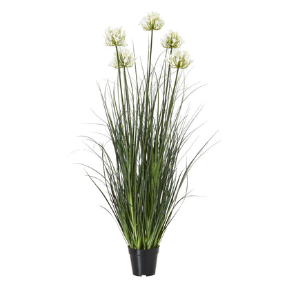 Large White Agapanthus Plant In Pot - All Artificial Potted Plants from the Quanta Home collection.