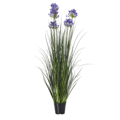 Large Blue Agapanthus Plant In Pot - All Artificial Potted Plants from the Quanta Home collection.