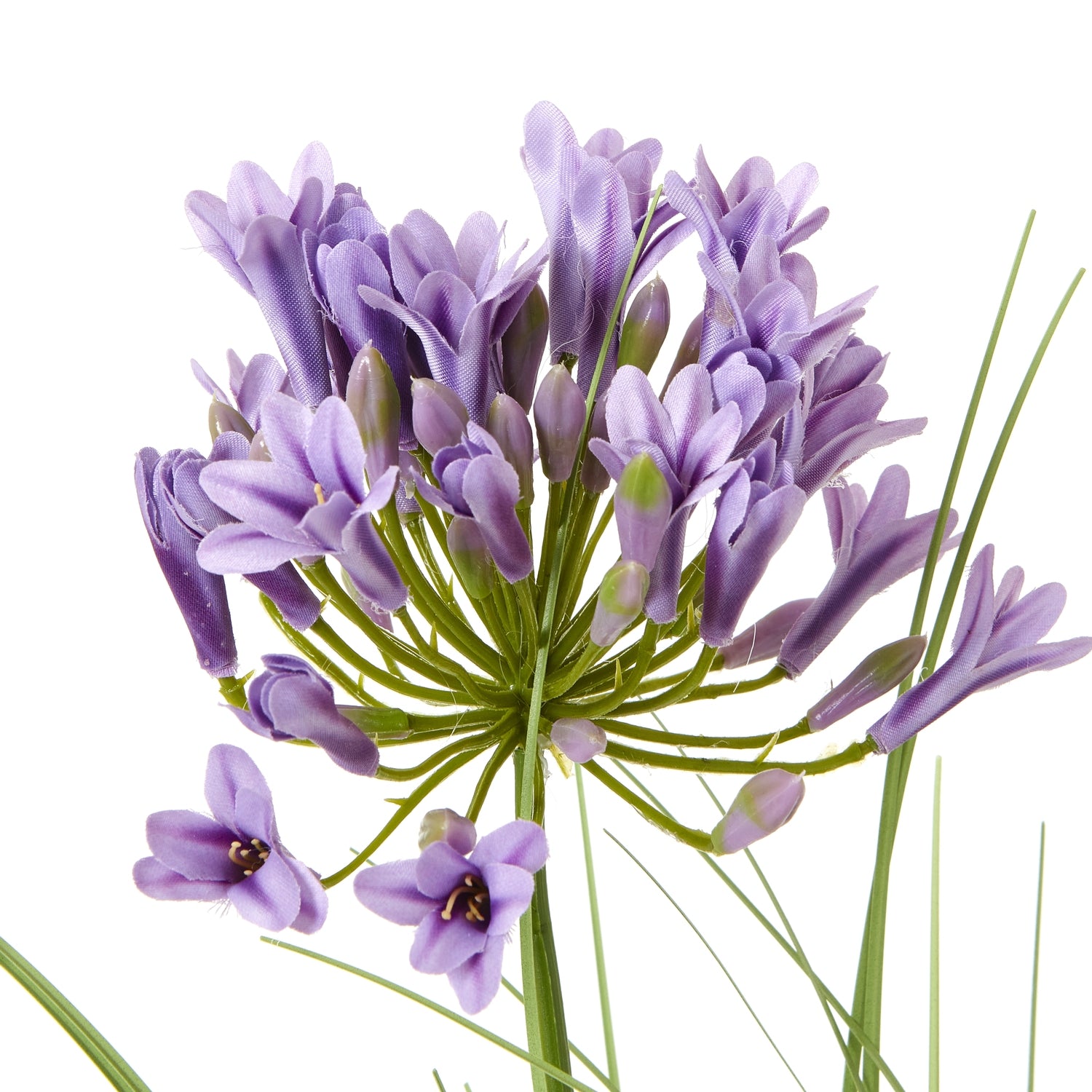 Purple Agapanthus Plant In Pot - All Artificial Potted Plants from the Quanta Home collection.