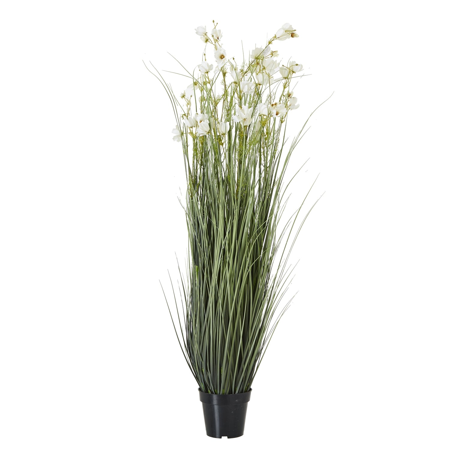 Large White Meadow Plant In Pot - All Artificial Potted Plants from the Quanta Home collection.