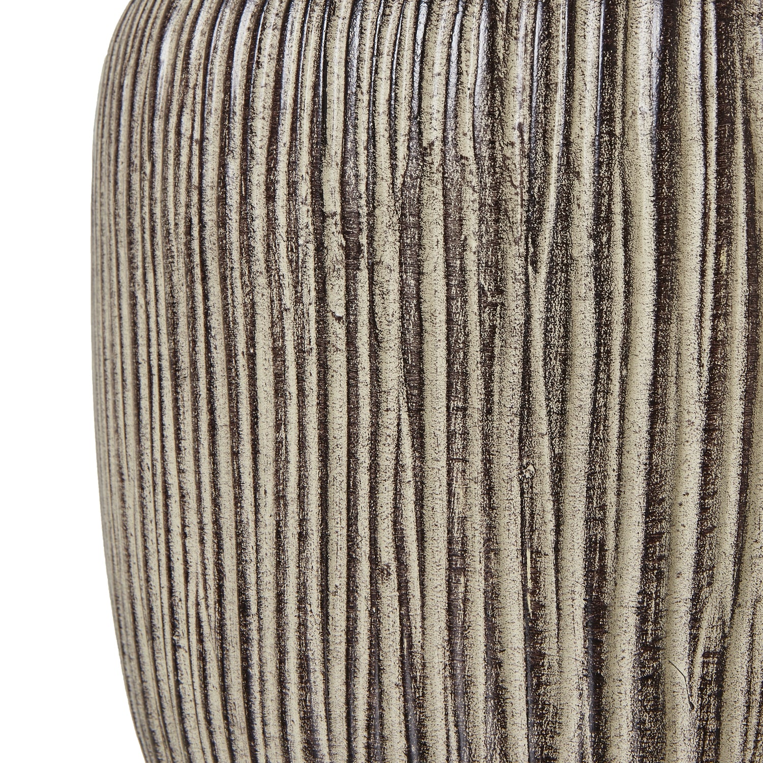 Ochre Carved Textured Table Lamp With Linen Shade - Lighting from the Quanta Home collection.