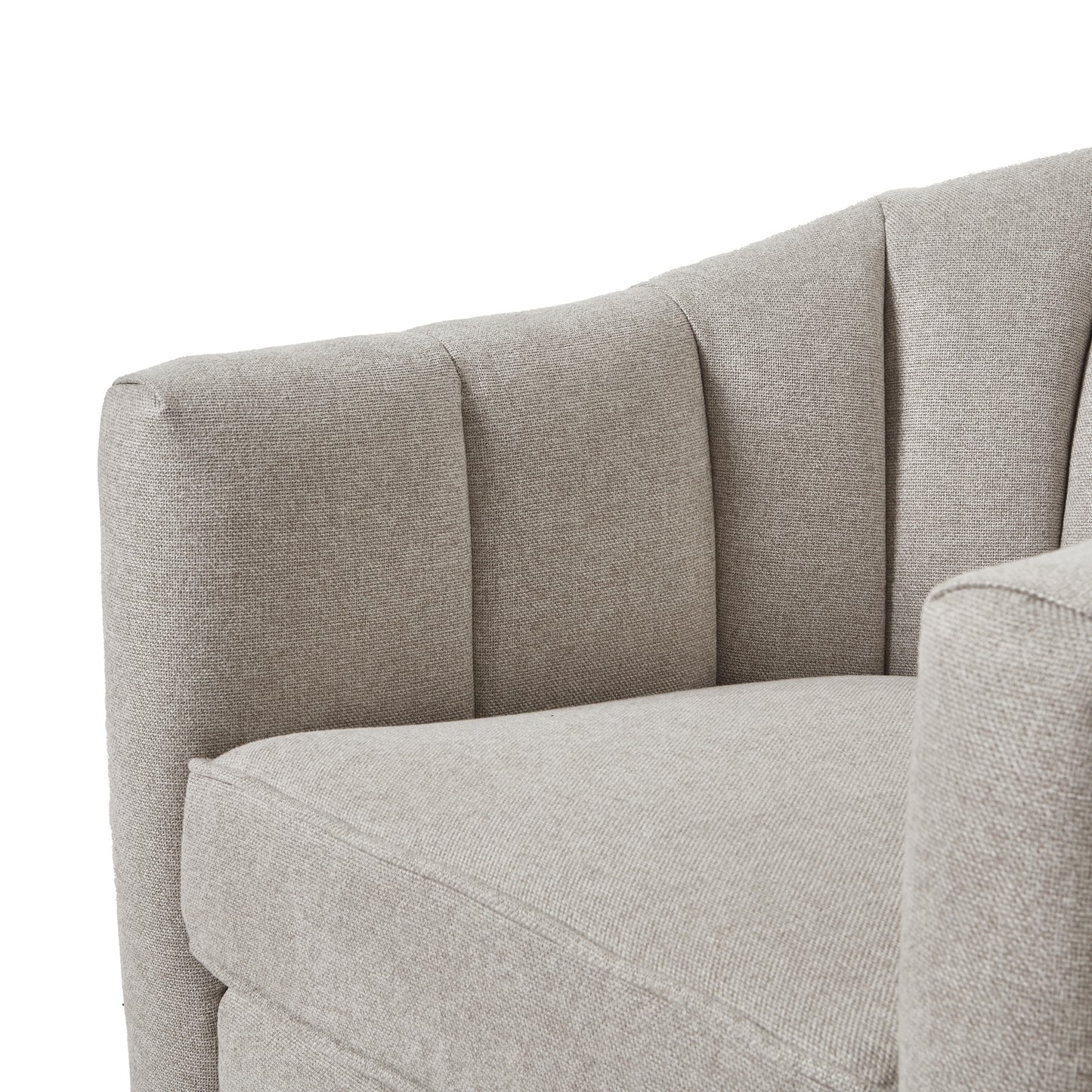 Lily Swivel Chair In Oatmeal Twill - Occasional Chairs from the Quanta Home collection.