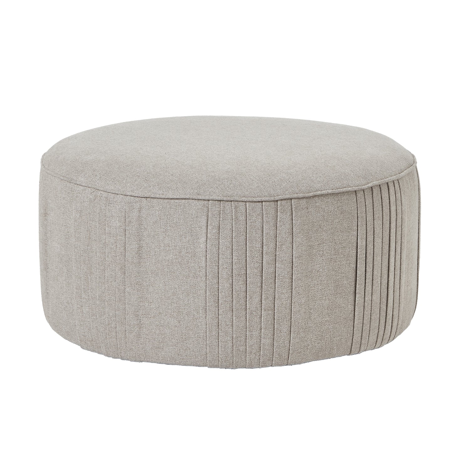 Lily Swivel Ottoman In Oatmeal Twill - Occasional Chairs from the Quanta Home collection.