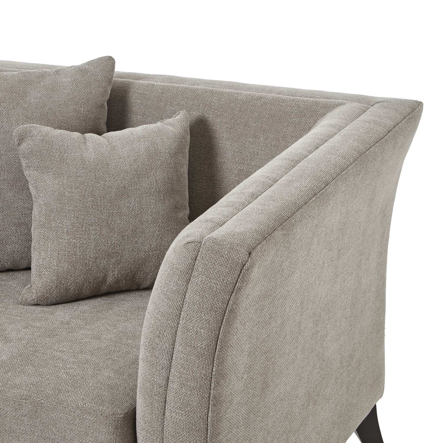 Vesper Taupe Cushion Back Snuggle Chair - Occasional Chairs from the Quanta Home collection.