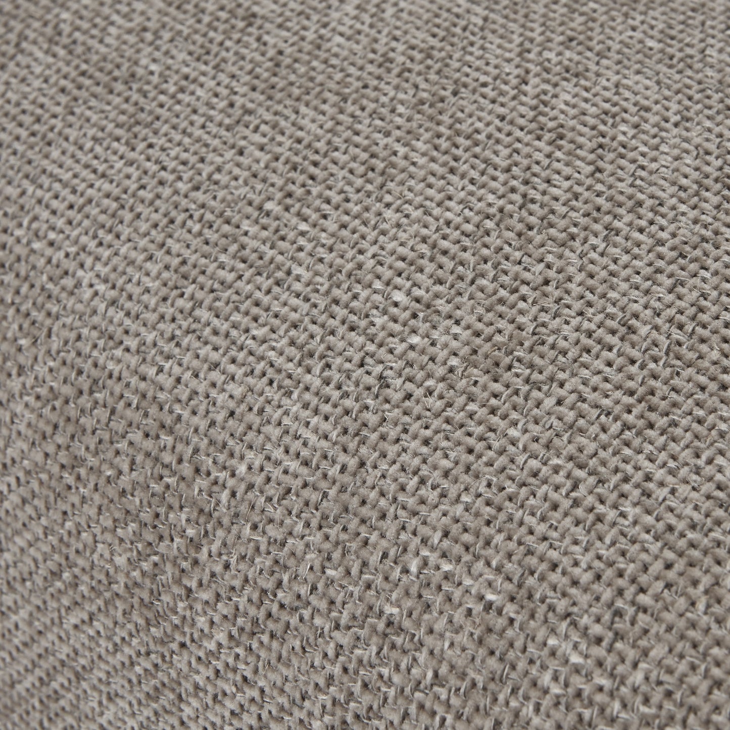 Woven taupe fabric dining chair featuring a sleek curved silhouette and sturdy wooden frame, ideal for elegant dining spaces.