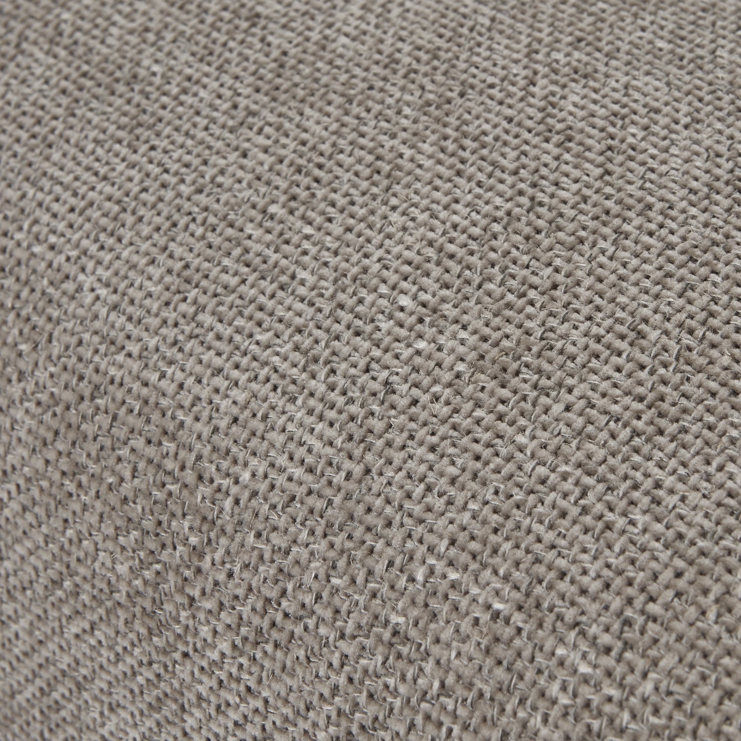 Woven taupe fabric dining chair featuring a sleek curved silhouette and sturdy wooden frame, ideal for elegant dining spaces.