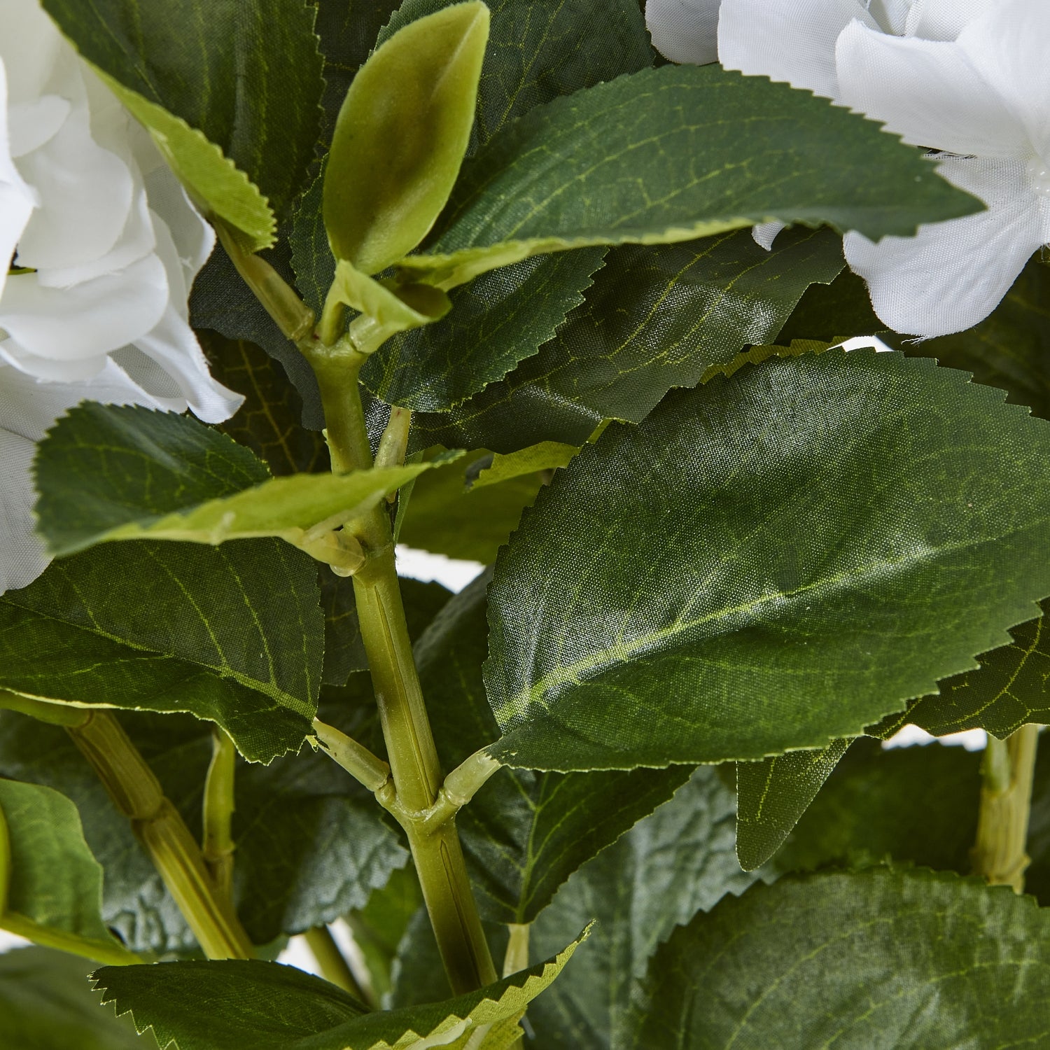 Medium White Hydrangea Plant In Pot - All Artificial Flowers from the Quanta Home collection.
