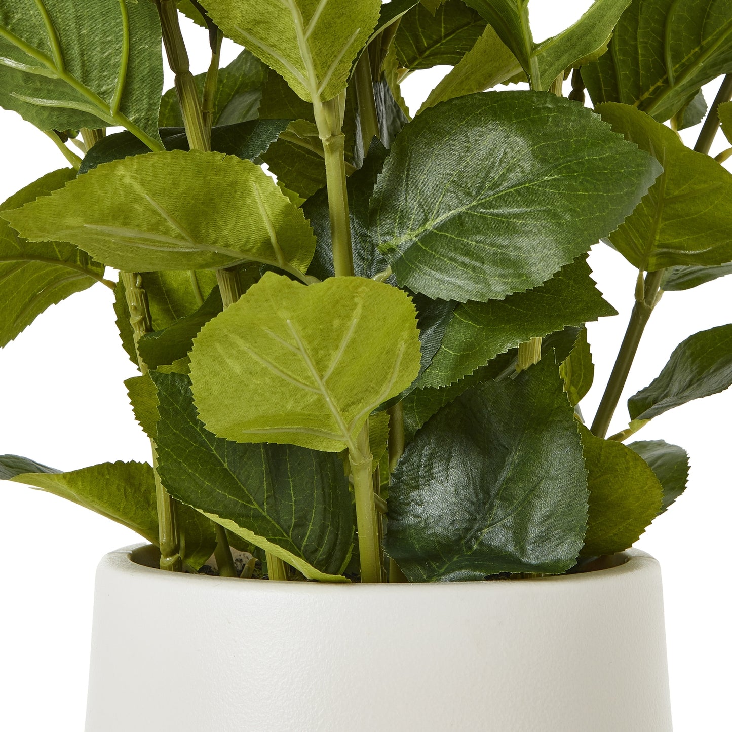 Medium White Hydrangea Plant In Pot - All Artificial Flowers from the Quanta Home collection.
