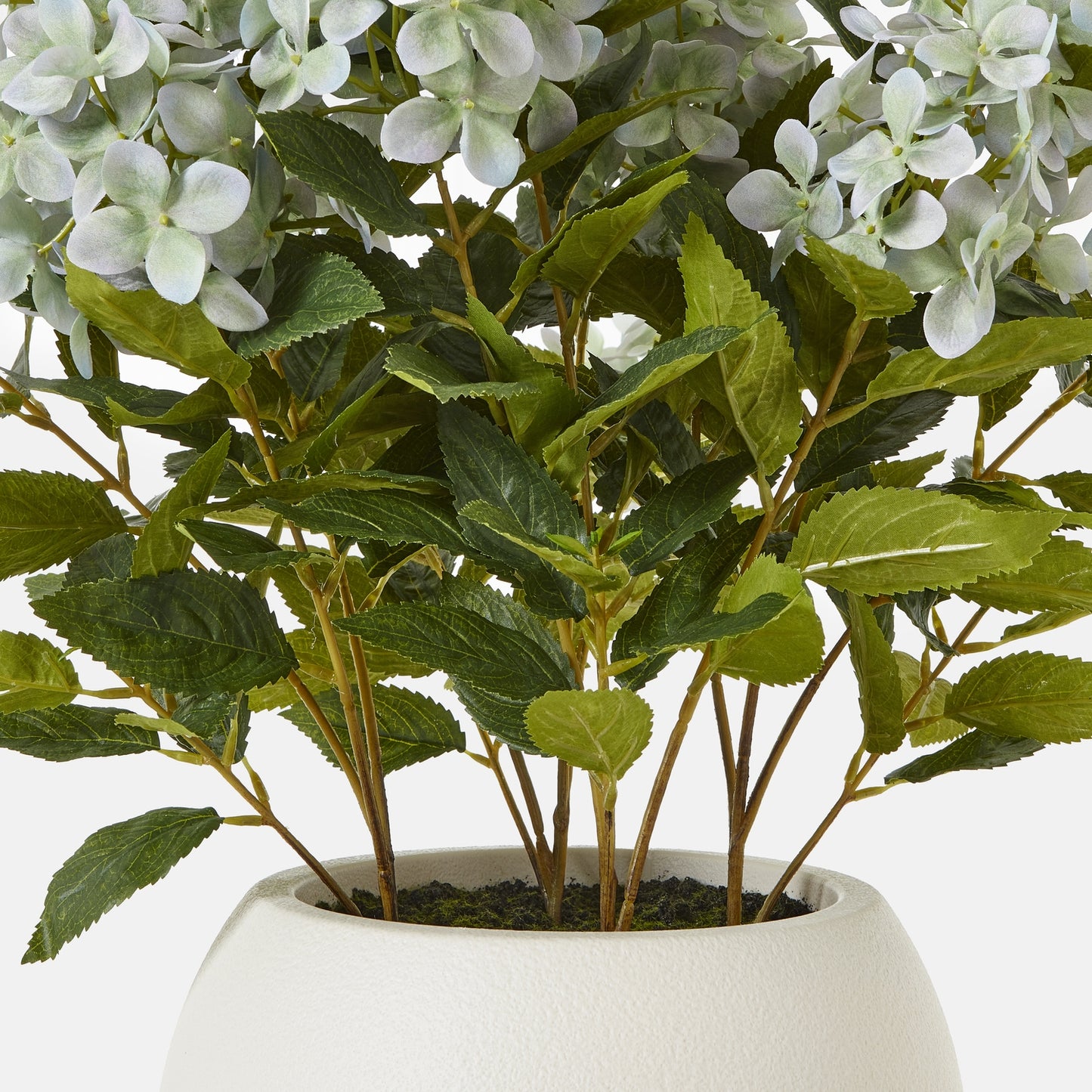 Medium Green Hydrangea Plant In Pot - All Artificial Flowers from the Quanta Home collection.