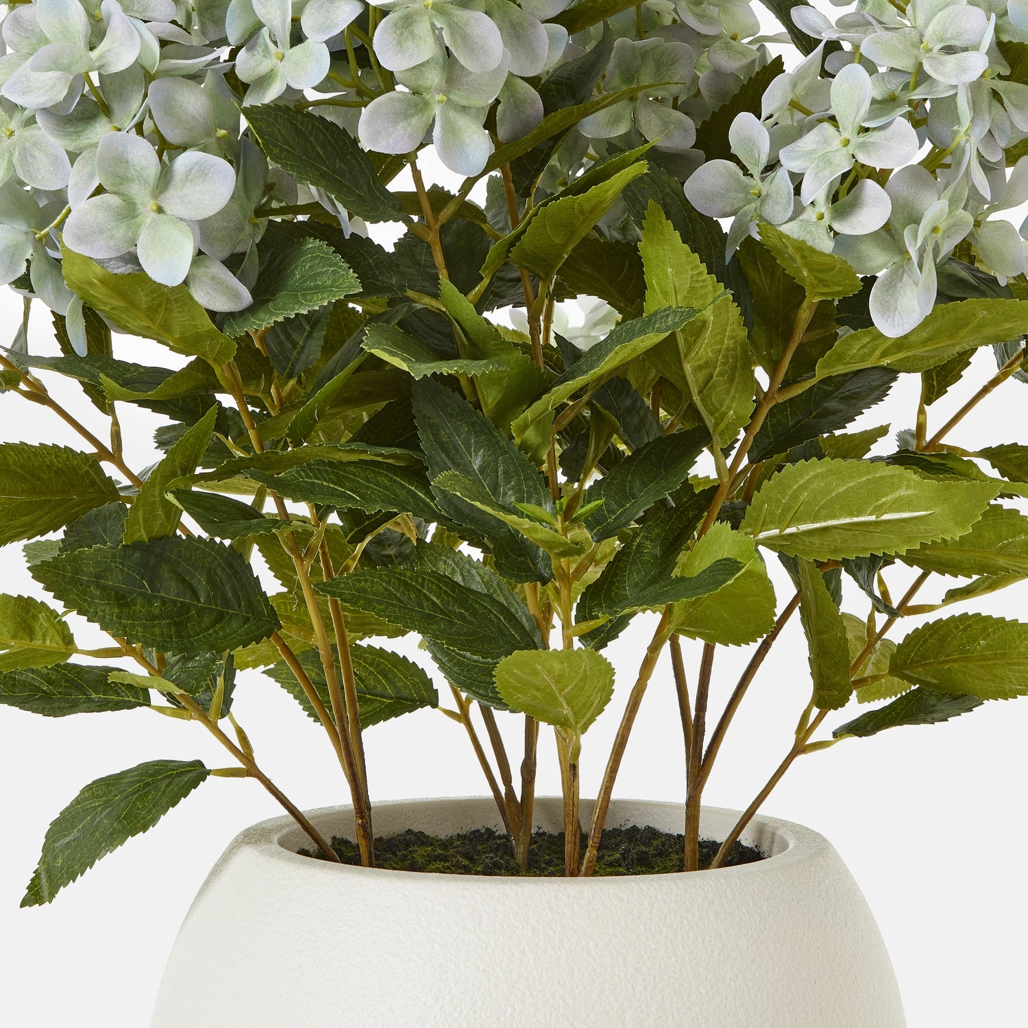 Medium Green Hydrangea Plant In Pot - All Artificial Flowers from the Quanta Home collection.