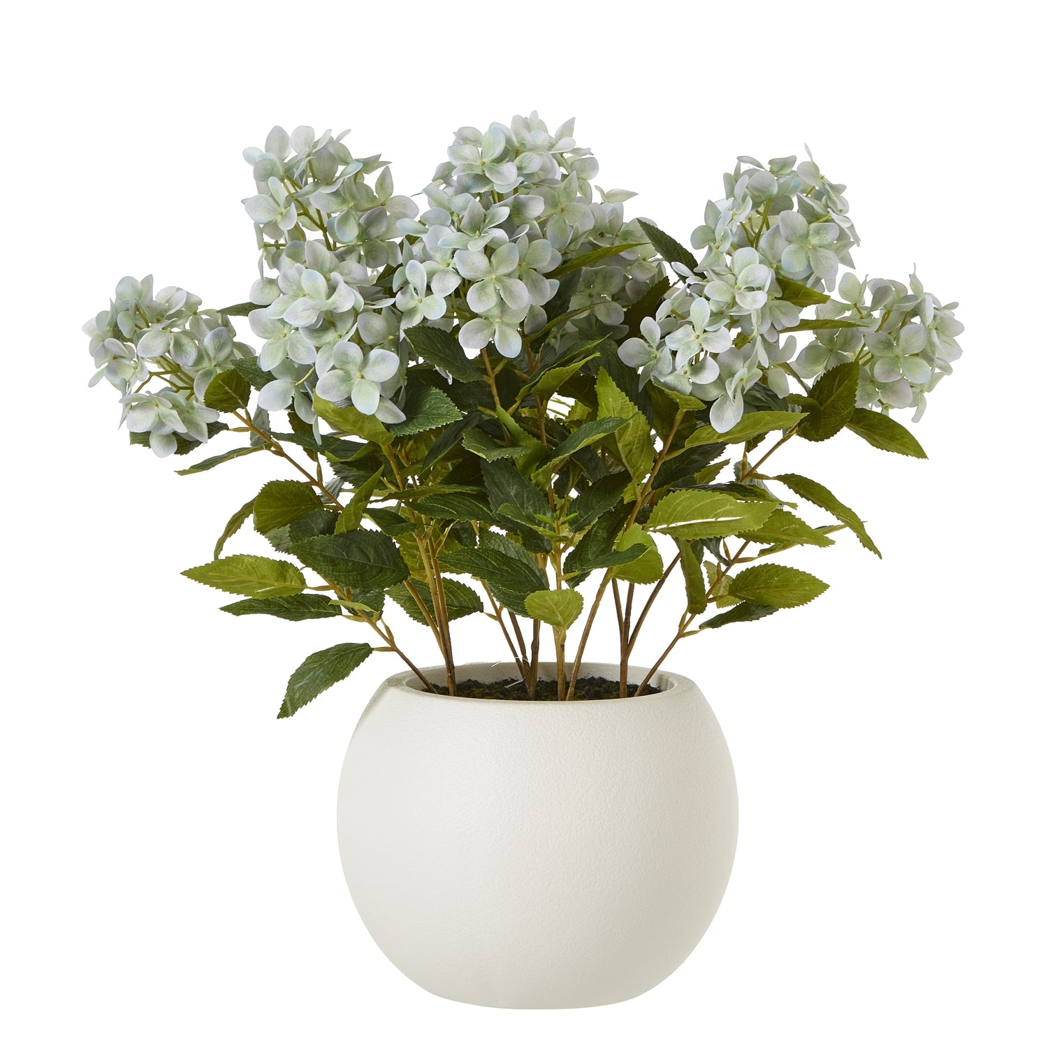 Medium Green Hydrangea Plant In Pot - All Artificial Flowers from the Quanta Home collection.