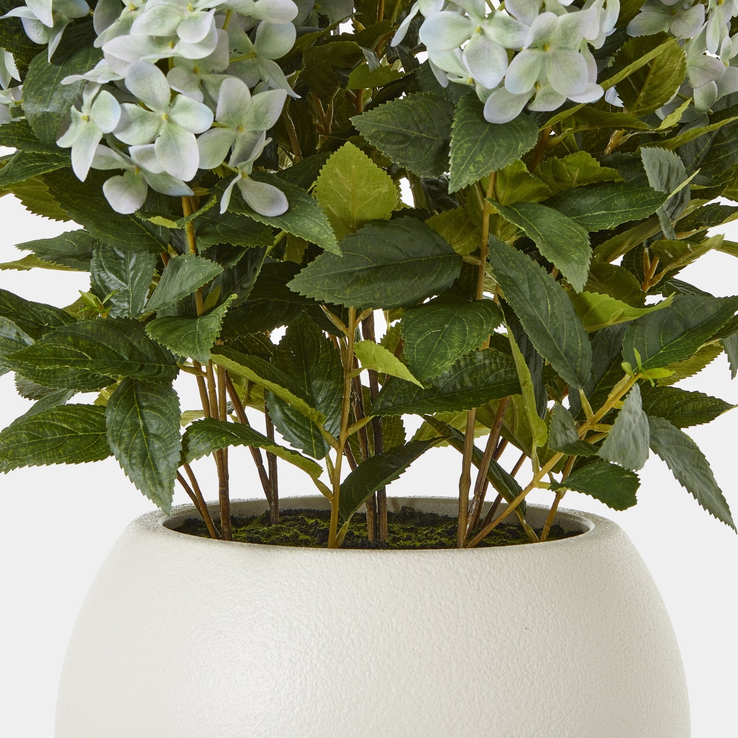 Large Green Hydrangea Plant In Pot - All Artificial Flowers from the Quanta Home collection.