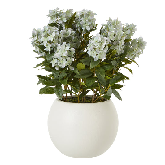Large Green Hydrangea Plant In Pot - All Artificial Flowers from the Quanta Home collection.