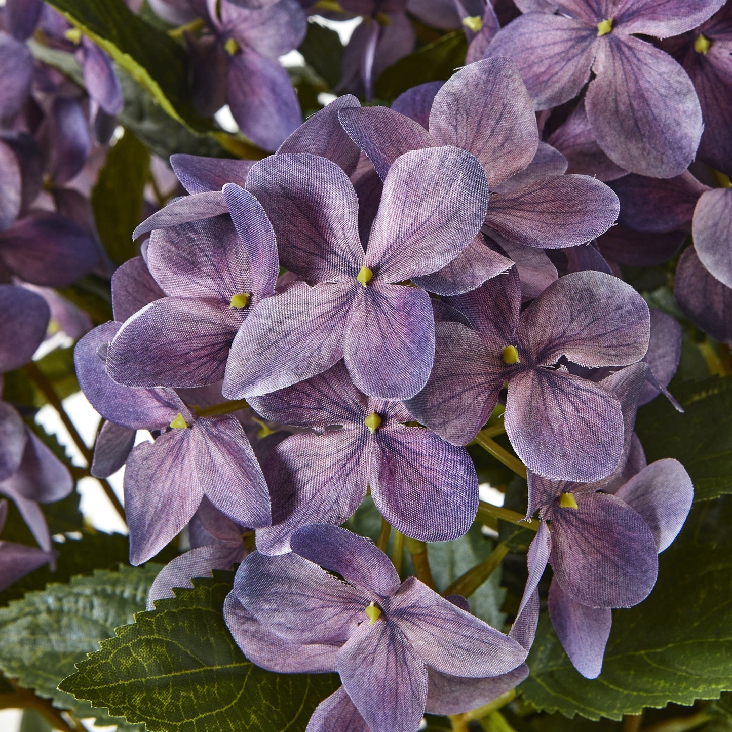 Medium Purple Hydrangea Plant In Pot - All Artificial Flowers from the Quanta Home collection.