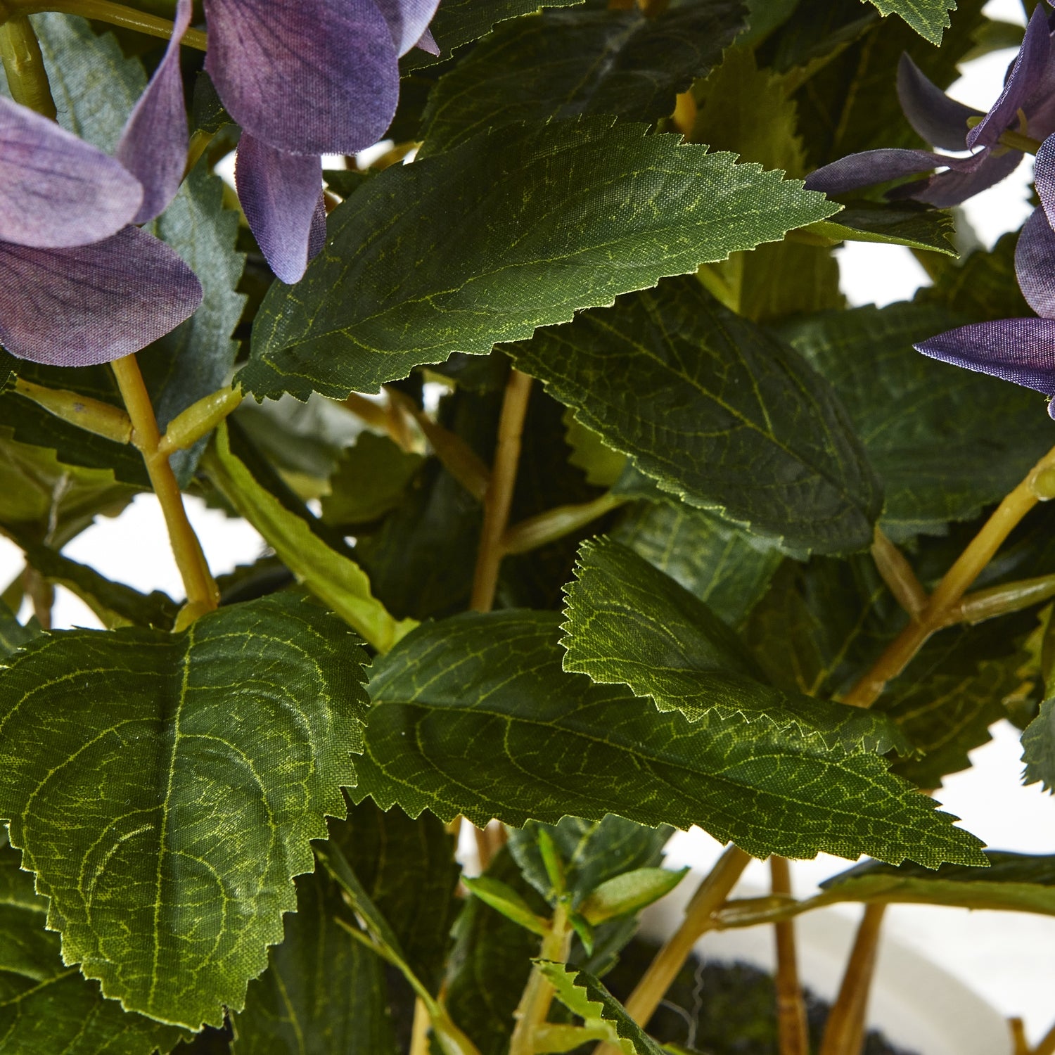 Medium Purple Hydrangea Plant In Pot - All Artificial Flowers from the Quanta Home collection.