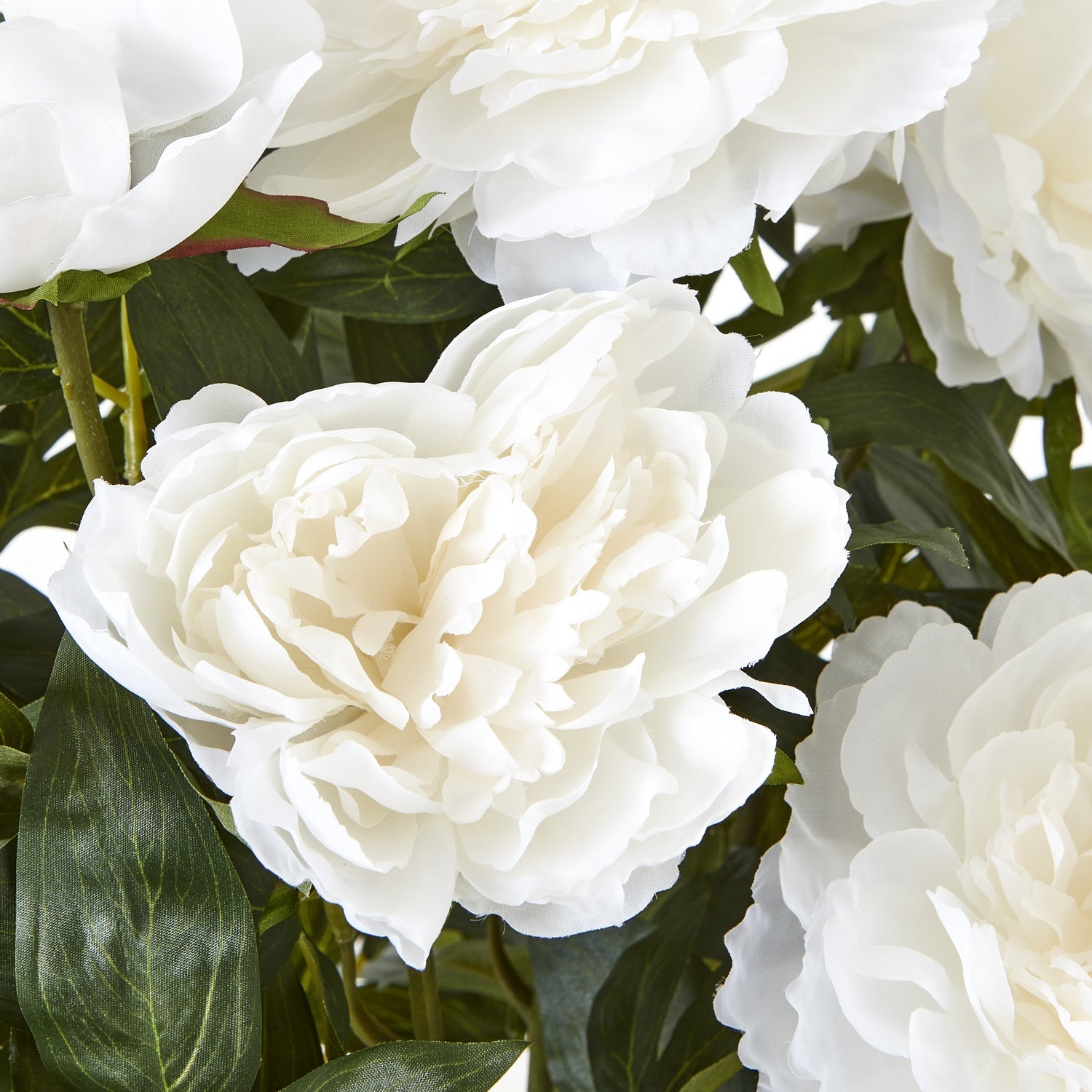Large White Peony Plant In Pot - All Artificial Flowers from the Quanta Home collection.