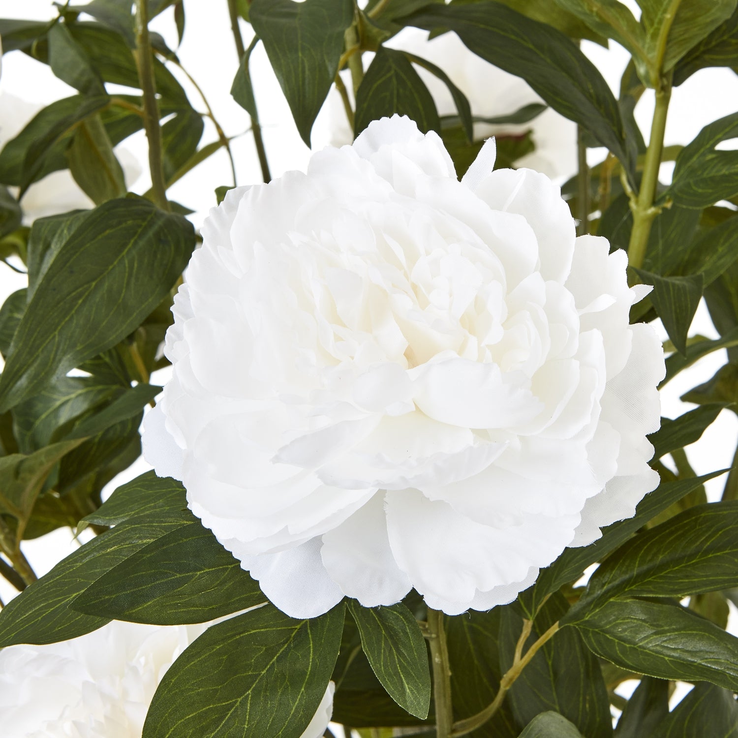 Extra Large White Peony Bush In Pot - All Artificial Flowers from the Quanta Home collection.