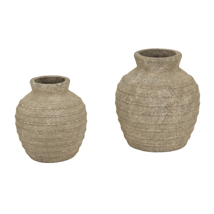 Large Tuscan Grey Vase - Vases from the Quanta Home collection.