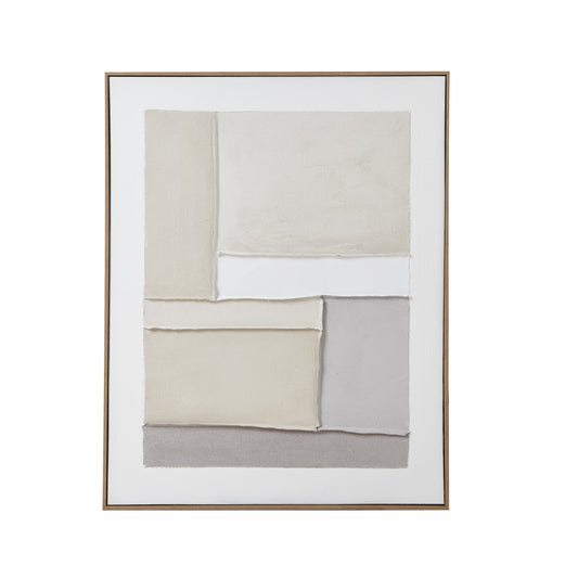 Contempo Alpha Framed Painting On Canvas - Handpainted Art from the Quanta Home collection.