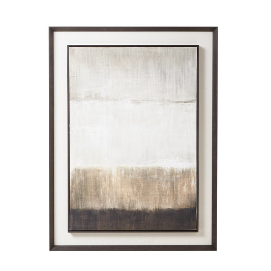 Extra Large Moderno Painting On Linen Mounted In Frame - Handpainted Art from the Quanta Home collection.