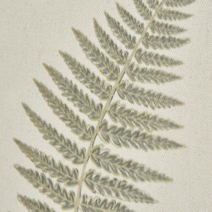 Fern Art On Texture-Torn Paper With Beaded Frame - Printed Art from the Quanta Home collection.