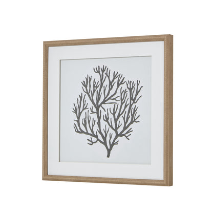 Atol Coral Art Mounted In Beaded Frame - Printed Art from the Quanta Home collection.