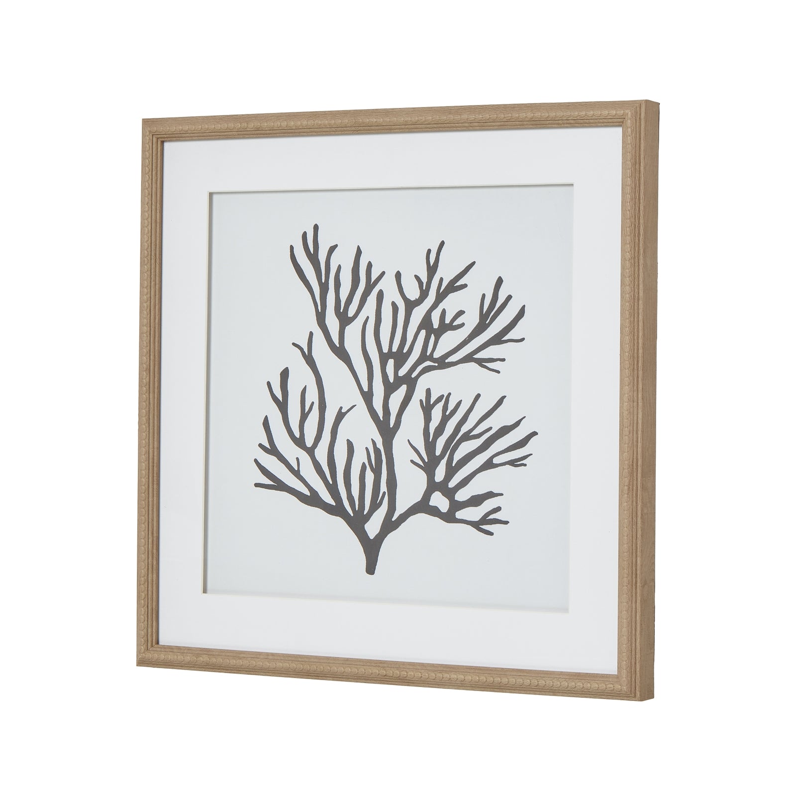 Reef Coral Art Mounted In Beaded Frame - Printed Art from the Quanta Home collection.