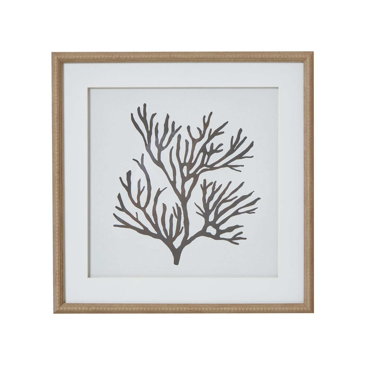 Reef Coral Art Mounted In Beaded Frame - Printed Art from the Quanta Home collection.
